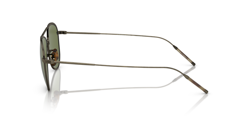 Oliver Peoples TK-3 avec une monture Or patiné et des verres Vert - L'image 4