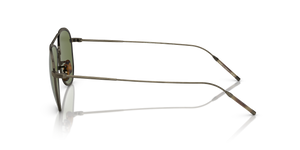 Oliver Peoples TK-3 con montura Oro Envejecido y lentes Verde - El 4