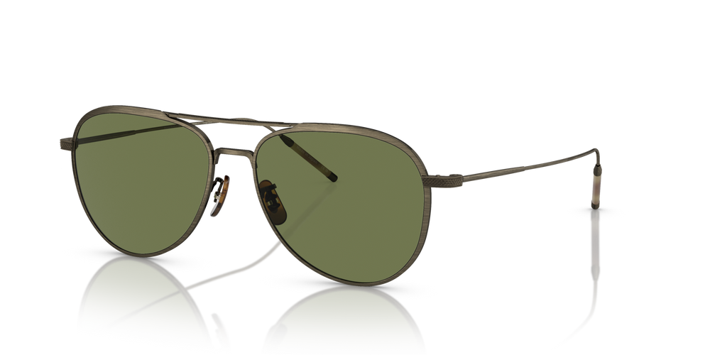 Oliver Peoples TK-3 with Antique Gold frame and Green lenses - image 1