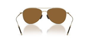 Oliver Peoples TK-3 con montura Oro Cepillado y lentes Marrón - El 5