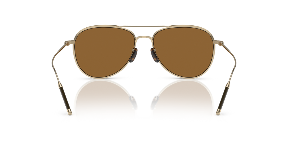 Oliver Peoples TK-3 with Brushed Gold frame and Brown lenses - image 5