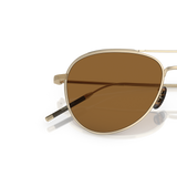 Oliver Peoples TK-3 with Brushed Gold frame and Brown lenses - Variant