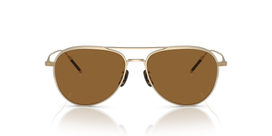 Oliver Peoples TK-3 with Brushed Gold frame and Brown lenses - Image 2
