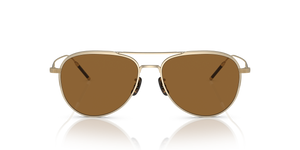 Oliver Peoples TK-3 with Brushed Gold frame and Brown lenses - image 2