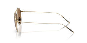 Oliver Peoples TK-3 con montura Oro Cepillado y lentes Marrón - El 4