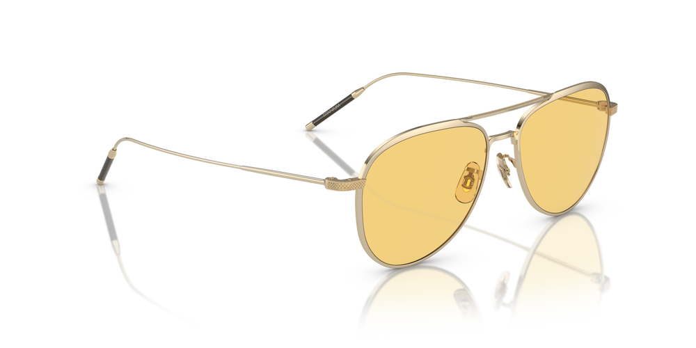 Oliver Peoples TK-3 with Brushed Gold frame and Yellow lenses - image 3