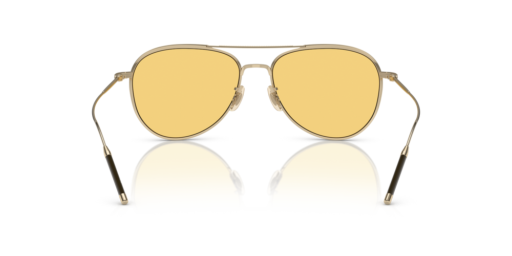 Oliver Peoples TK-3 with Brushed Gold frame and Yellow lenses - image 5