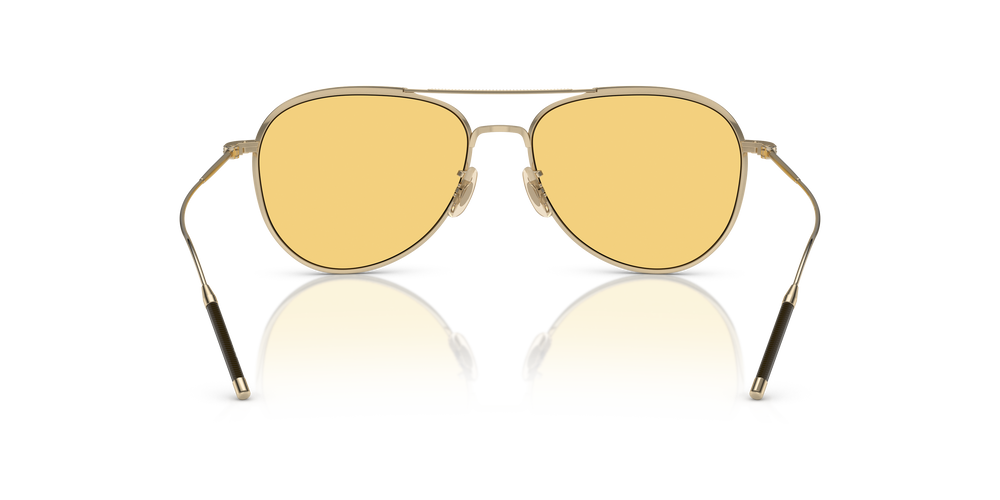 Sie Oliver Peoples TK-3 mit Gold gebürstet Gestell und Gelb Gläsern - Bild 5