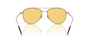 Sie Oliver Peoples TK-3 mit Gold gebürstet Gestell und Gelb Gläsern - Bild 5
