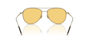 Oliver Peoples TK-3 with Brushed Gold frame and Yellow lenses - image 5