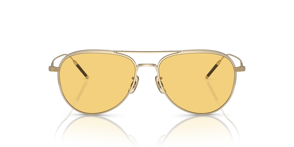 Oliver Peoples TK-3 with Brushed Gold frame and Yellow lenses - Image 2