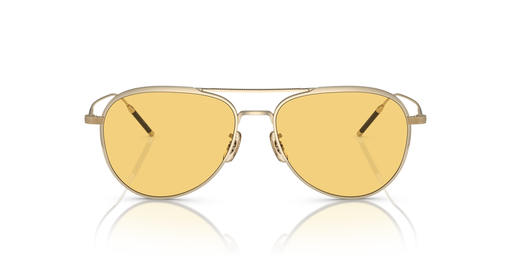 Oliver Peoples TK-3 with Brushed Gold frame and Yellow lenses - image 2