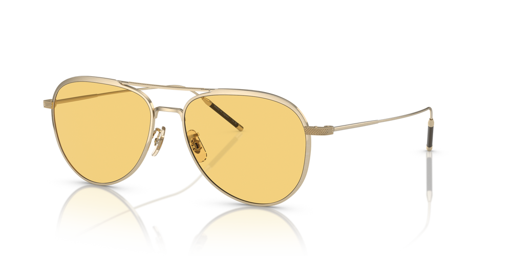 Oliver Peoples TK-3 with Brushed Gold frame and Yellow lenses - image 4