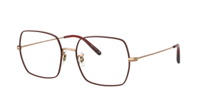 Oliver Peoples Justyna con montura Rose Gold-Borgoña - El 1