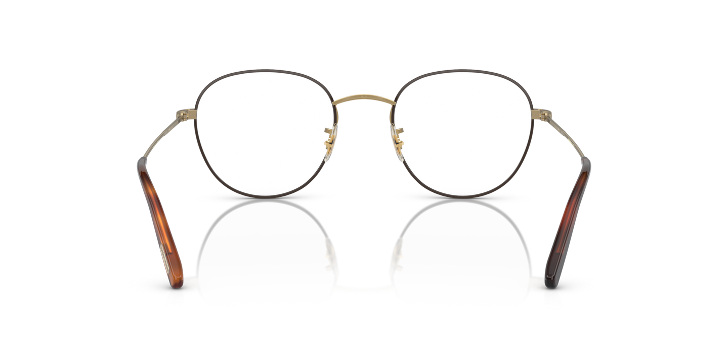 Oliver Peoples Piercy with Brushed Gold/Tortoise frame - Image Nosepads
