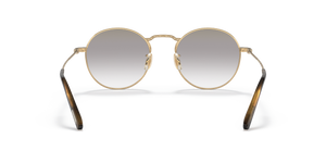 Oliver Peoples Weslie Sun avec une monture Or et des verres Gris - L'image 5