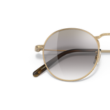 Oliver Peoples Weslie Sun avec une monture Or et des verres Gris - Variant