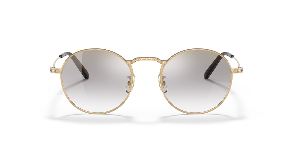 Oliver Peoples Weslie Sun avec une monture Or et des verres Gris - L'image 2