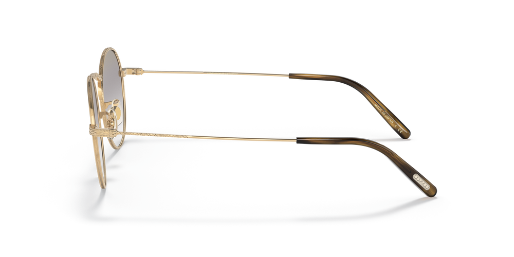 Oliver Peoples Weslie Sun avec une monture Or et des verres Gris - L'image 4