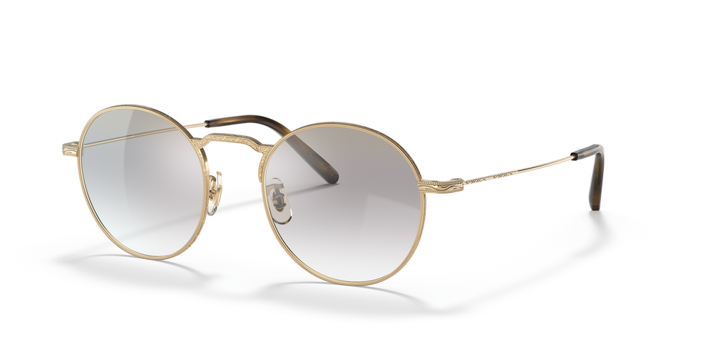 Oliver Peoples Weslie Sun avec une monture Or et des verres Gris - L'image 1