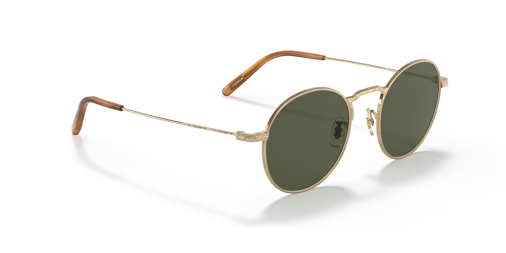Oliver Peoples Weslie Sun with Gold frame and Green lenses - image 3