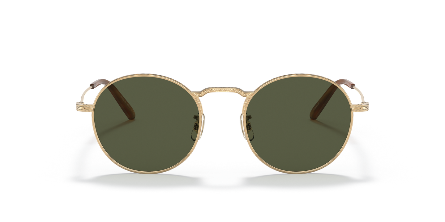 Oliver Peoples Weslie Sun with Gold frame and Green lenses - Image Material