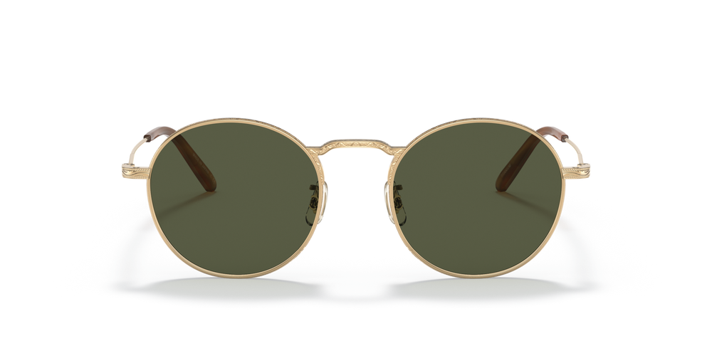 Oliver Peoples Weslie Sun with Gold frame and Green lenses - image 2