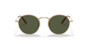 Oliver Peoples Weslie Sun with Gold frame and Green lenses - image 2