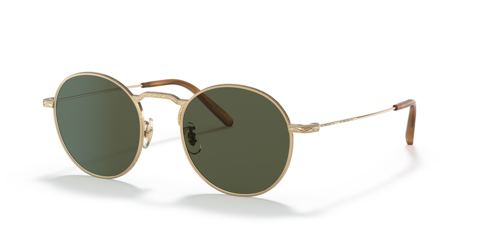 Oliver Peoples Weslie Sun with Gold frame and Green lenses - image 2