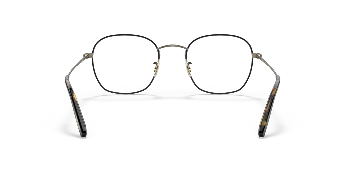 Oliver Peoples Allinger mit Antikgold/Braun Gestell - Bild Stegplättchen