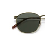 Oliver Peoples Goldsen Sun with Antique Gold frame and Green lenses - Variant