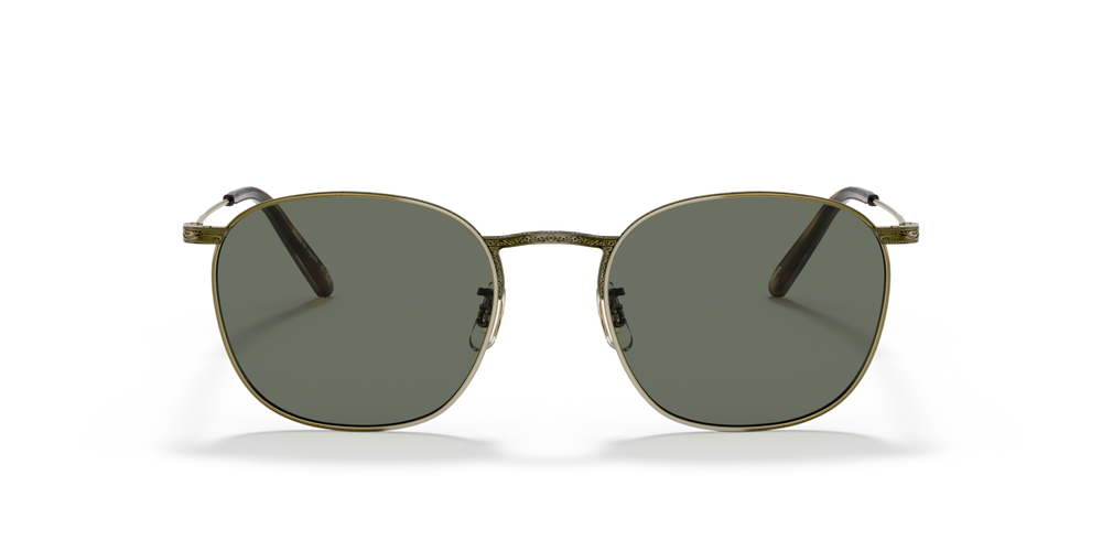 Oliver Peoples Goldsen Sun avec une monture Or patiné et des verres Vert - image 2