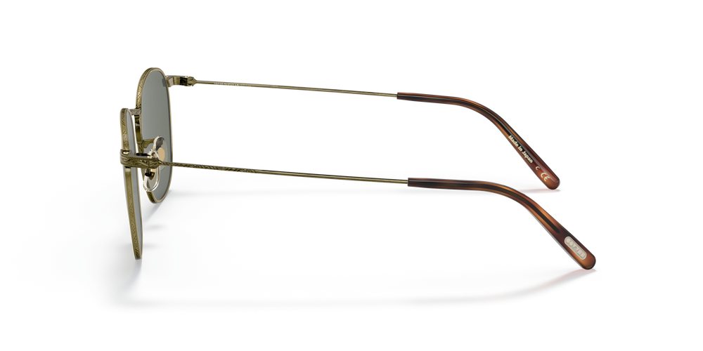Oliver Peoples Goldsen Sun avec une monture Or patiné et des verres Vert - image 4