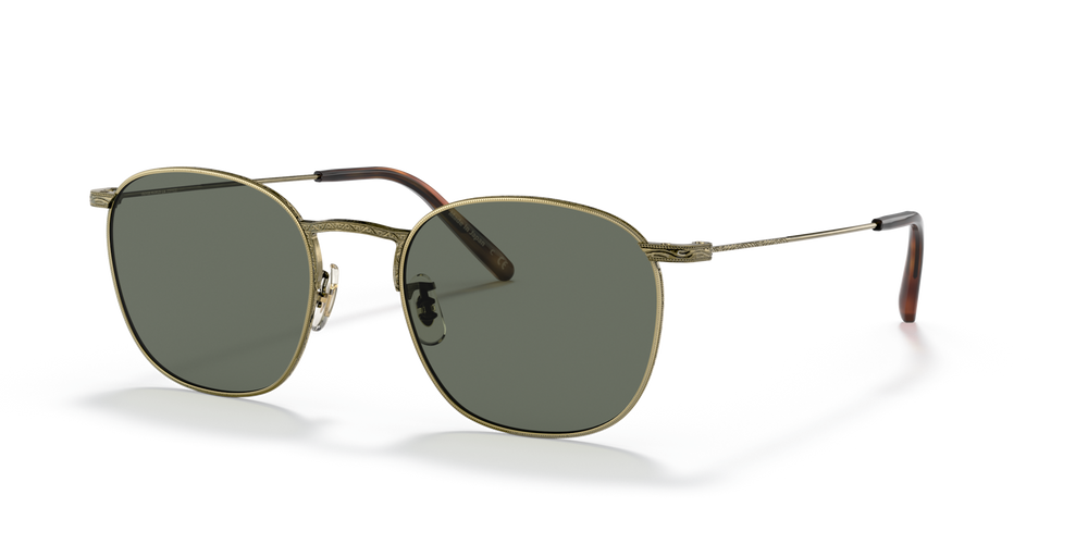 Oliver Peoples Goldsen Sun avec une monture Or patiné et des verres Vert - image 2