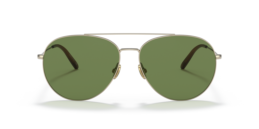 Oliver Peoples Airdale with Soft Gold frame and Green lenses - image 2