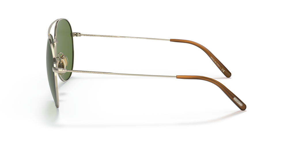 Oliver Peoples Airdale with Soft Gold frame and Vibrant Bottle