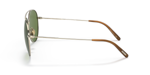 Oliver Peoples Airdale with Soft Gold frame and Green lenses - Image 4