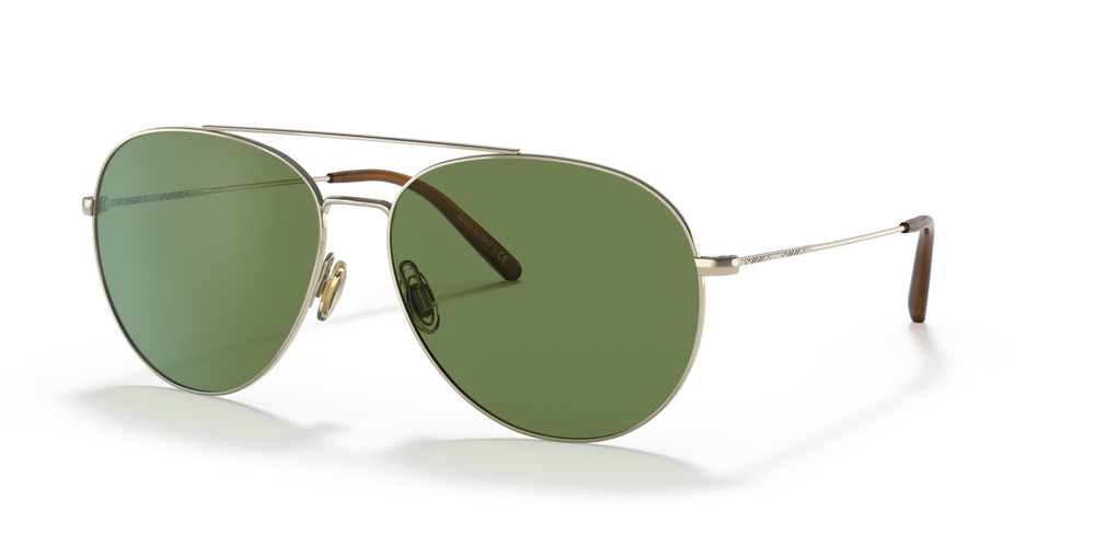 Oliver Peoples Airdale with Soft Gold frame and Green lenses - image 2