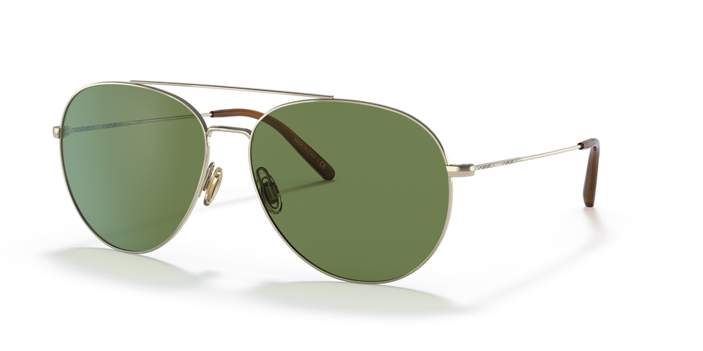 Oliver Peoples Airdale with Soft Gold frame and Green lenses - Image 5