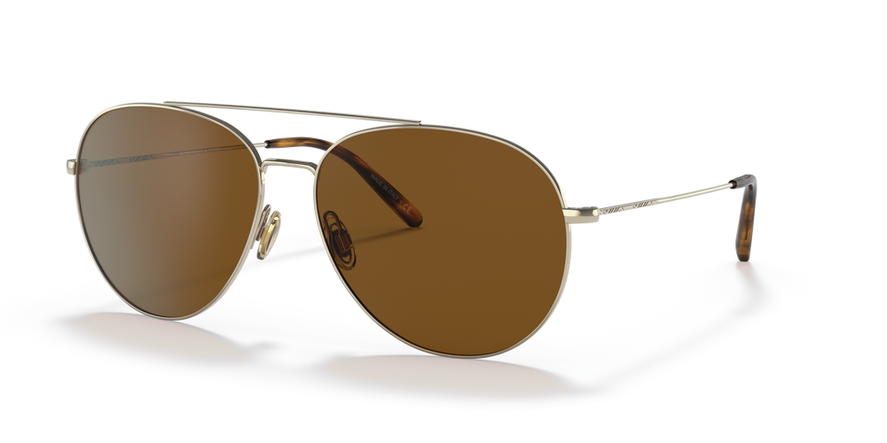 Oliver Peoples Airdale with Soft Gold frame and Brown lenses - Image 1