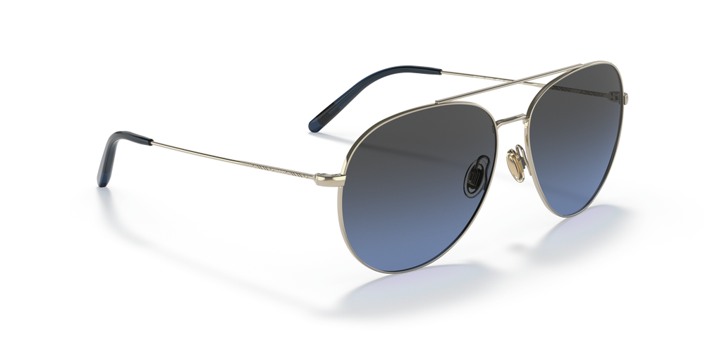 Oliver Peoples Airdale avec une monture Or pâle et des verres Bleu - L'image 3