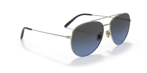 Oliver Peoples Airdale avec une monture Or pâle et des verres Bleu - L'image 3