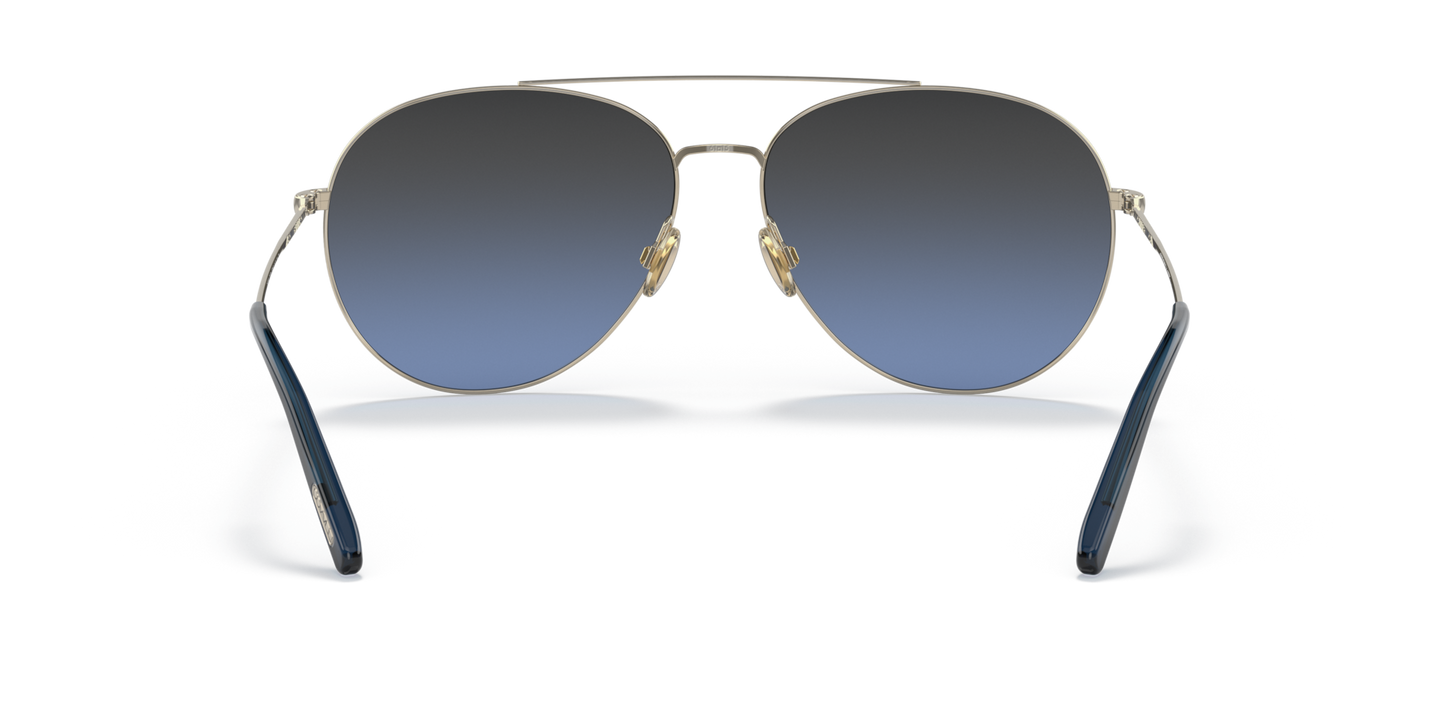 Oliver Peoples Airdale con montatura Oro tenue e lenti  Blu - Immagine Naselli
