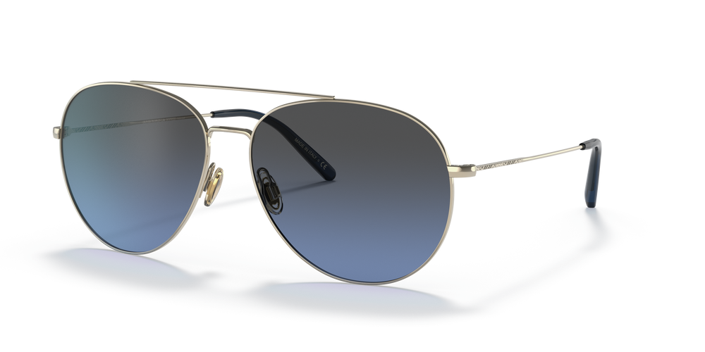 Oliver Peoples Airdale with Soft Gold frame and Blue lenses - Image 1