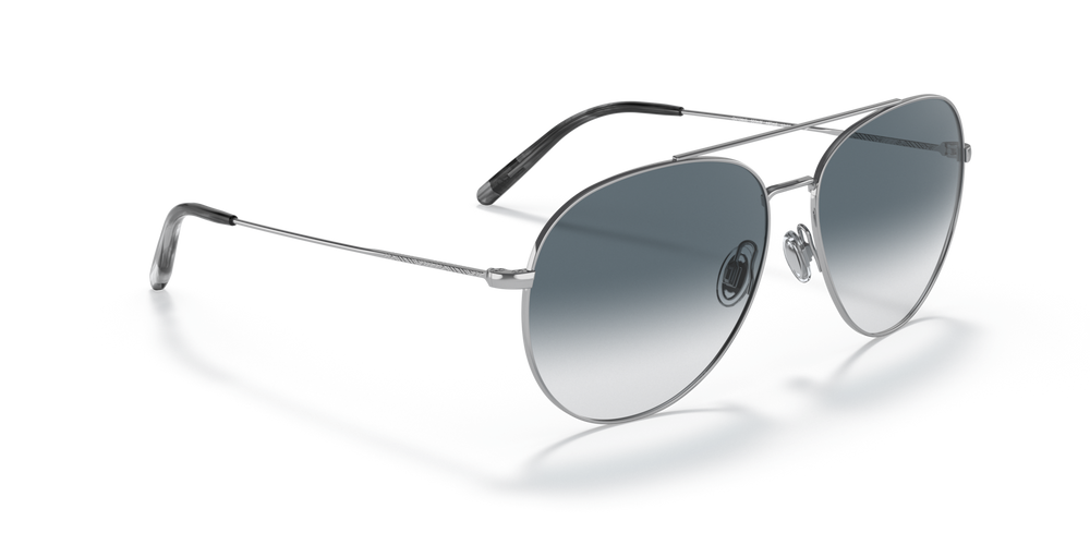 Oliver Peoples Airdale con montura Plateado y lentes Azul - imagen 3