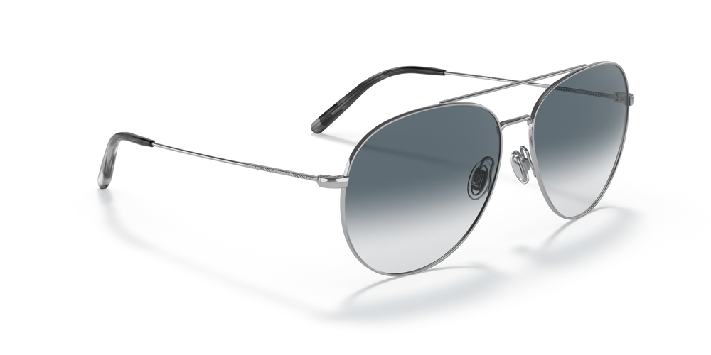 Oliver Peoples Airdale with Silver frame and Blue lenses - Image 3