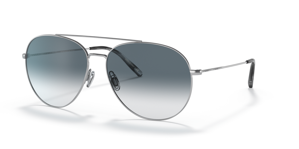 Oliver Peoples Airdale with Silver frame and Blue lenses - Image 4