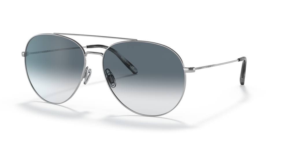 Oliver Peoples Airdale with Silver frame and Blue lenses - image 3