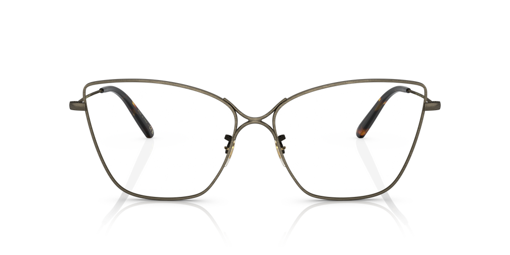 Sie Oliver Peoples Marlyse mit Antikgold Gestell und Klar Gläsern - Bild 2