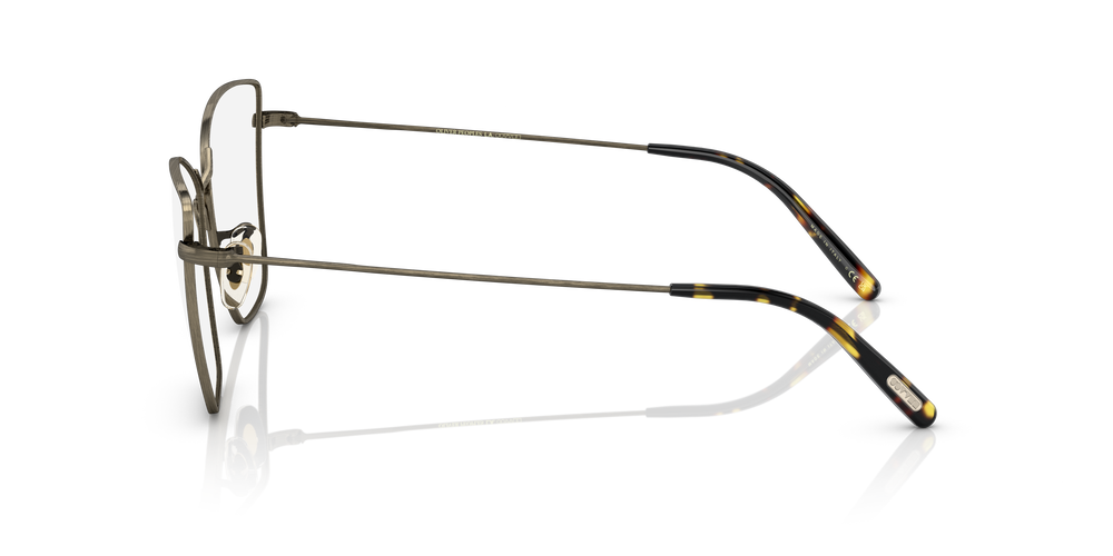 Sie Oliver Peoples Marlyse mit Antikgold Gestell und Klar Gläsern - Bild 4